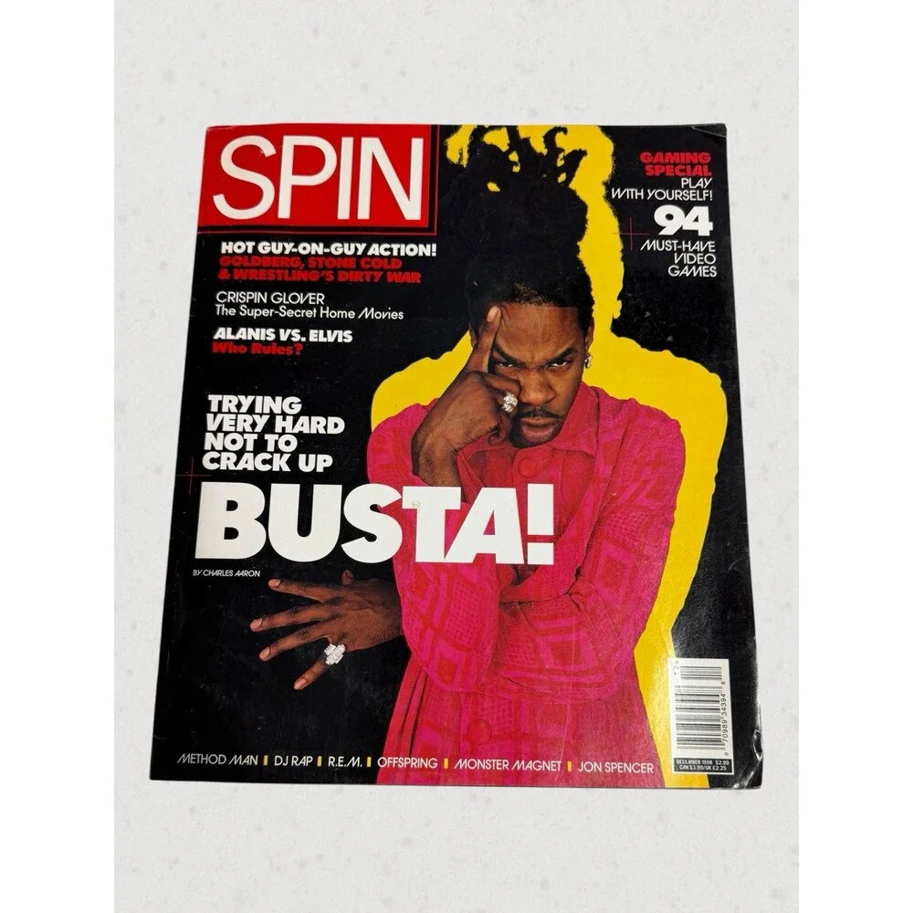 Spin Magazine (Dec 1998) Busta Rhymes/Method Man/DJ Rap/Steve Austin/C Glover